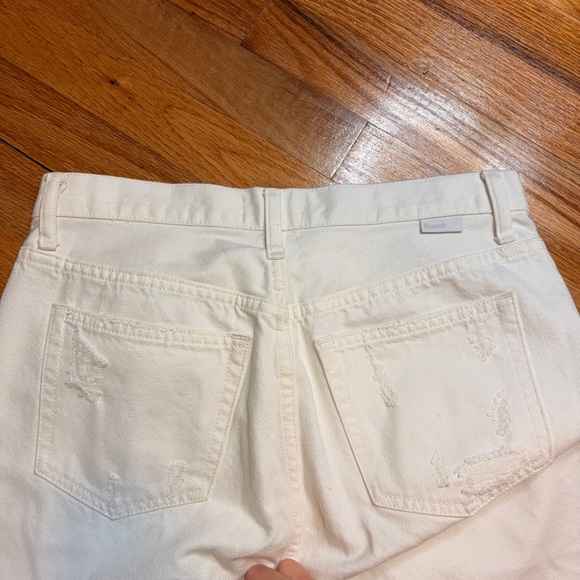 Boyish Billy High Waisted White Distressed Straight Leg High Rise Jeans 28 - Picture 10 of 12